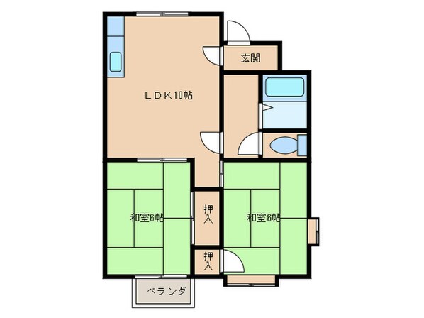 メイゾン岡田Ｃ棟の物件間取画像